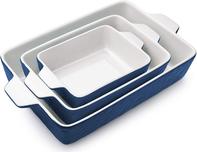 Casserole Dishes for Oven, Ceramic Baking Dishes, Lasagna Pan by Krokori