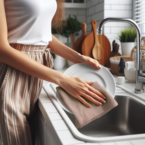 Ossano Kitchen Towels Set - 4 Pack, (20" x 30") - Boho & Decorative