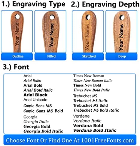 5-Piece Natural Teak Wood Spurtle Utensil Set
