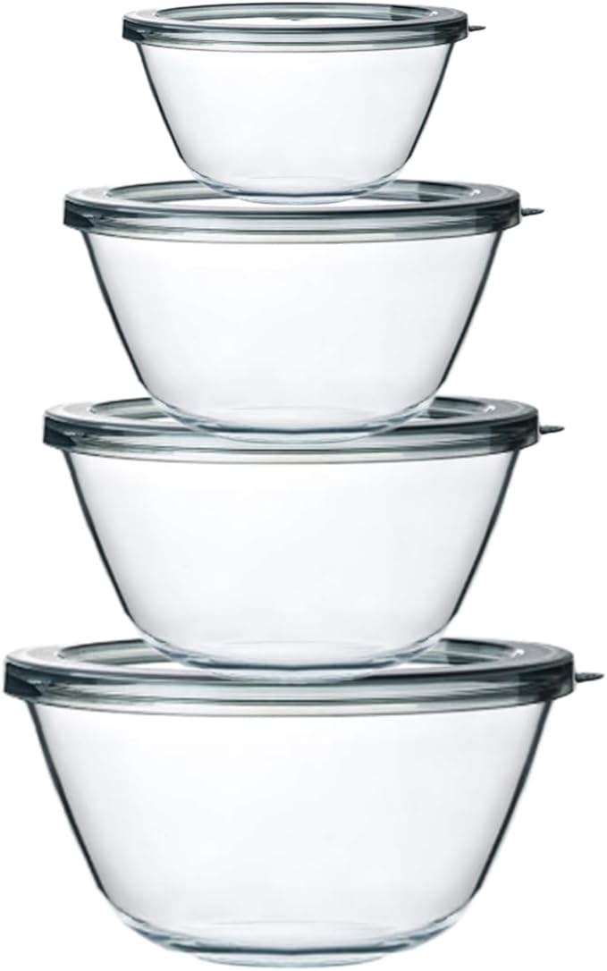 M MCIRCO Glass Mixing Bowls by MMCIRCO