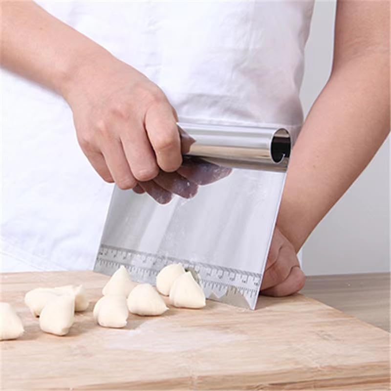 Pro Dough Pastry Scraper/Cutter/Chopper Stainless Steel Mirror