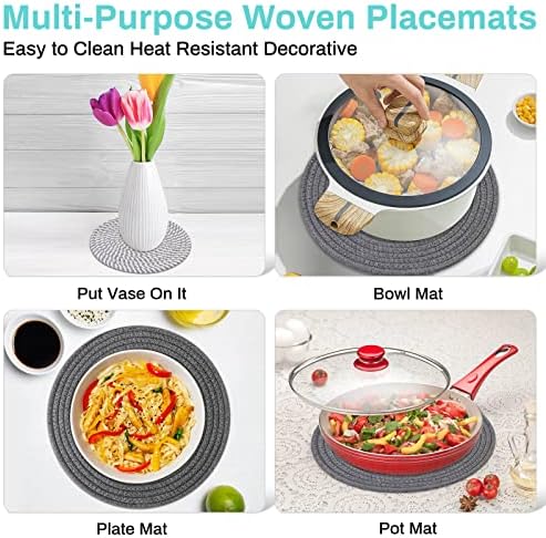 Billbotk Trivets for Hot Dishes, 6 Pieces Pot Holders for Kitchen