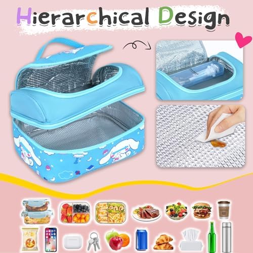 Roffatide Anime Lunch Bag, Large Compartment