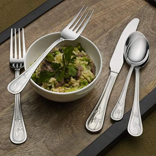 Towle Everyday Palm Breeze Flatware Service for 4, 20 Piece Set, 18/0
