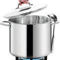 HOMICHEF 16 Quart LARGE Stock Pot by HOMICHEF