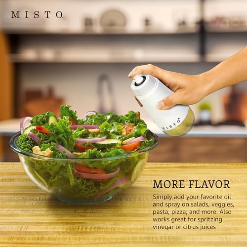 Misto Gourmet Refillable Oil Sprayer Bottle, White
