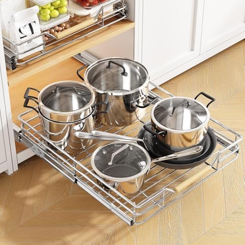 Pull out Cabinet Organizer, 15"W x 21"D