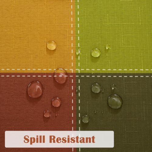 Honellaty Fall Plaid Tablecloth for Rectangular Tables, 60 x 84 Inch