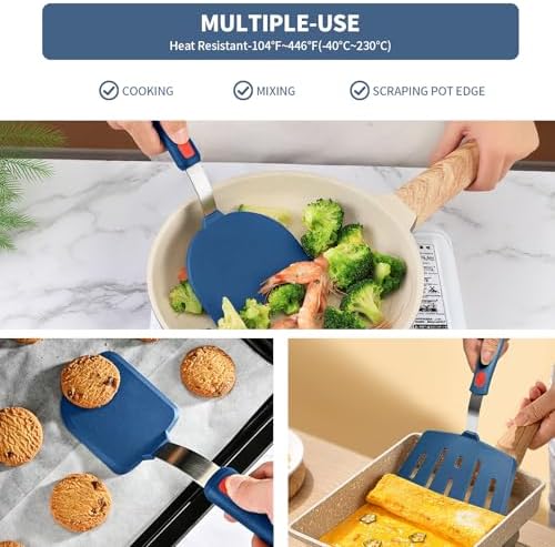 3-Piece Silicone Spatula Turner Set