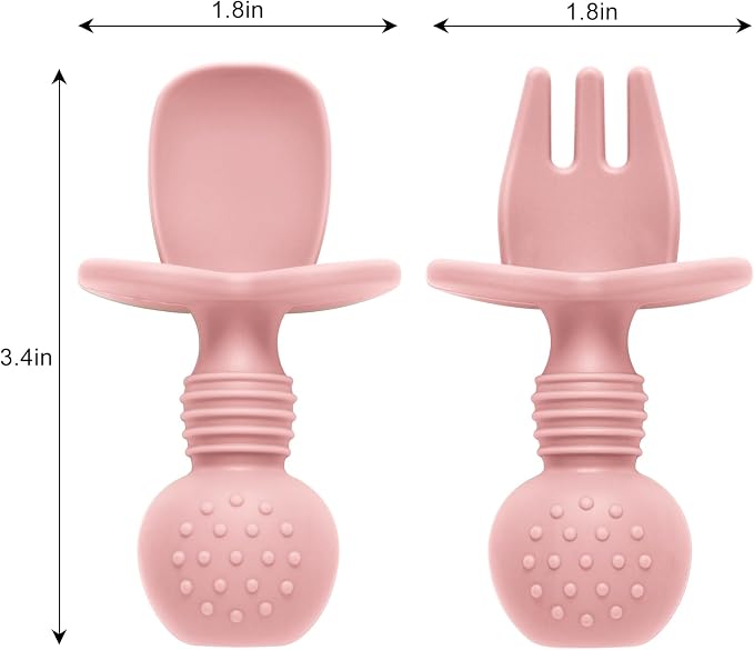 Eascrozn Silicone Feeding Set, 2 Pack Divided Toddler Plates - Image 5