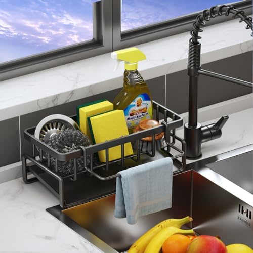 Sponge Holder for Kitchen Sink, 304 Stainless Steel
