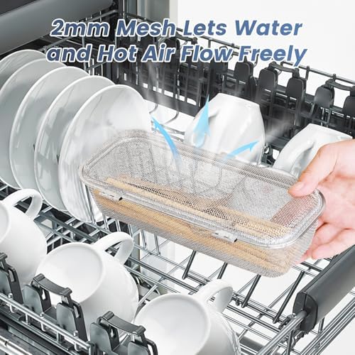 Stainless Steel Dishwasher Basket,Silverware Basket for Small Items