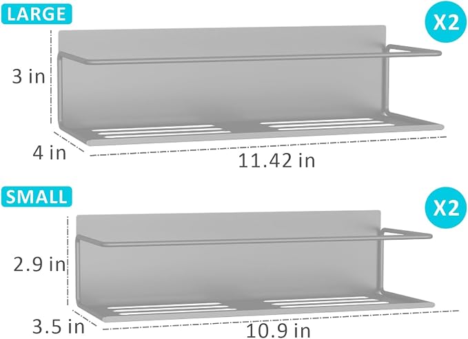 Magnetic Spice Rack For Refrigerator, Space Saving Magnetic Shelf For Fridge - Image 2