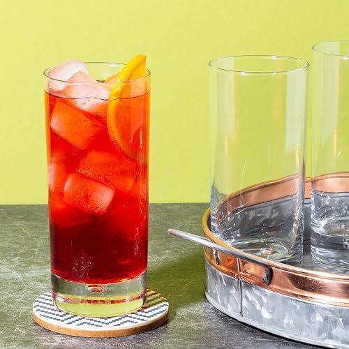 Home Essentials & Beyond Highball Glasses set of 4, 17 oz Drinking