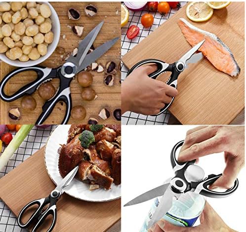 JSITON Ultra Sharp Premium Heavy Duty Kitchen Shears and Multi Purpose