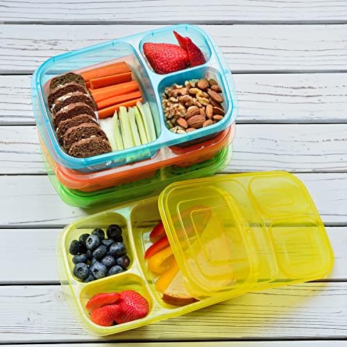 Youngever 8 Pack Bento Lunch Box, Meal Prep Containers, Reusable