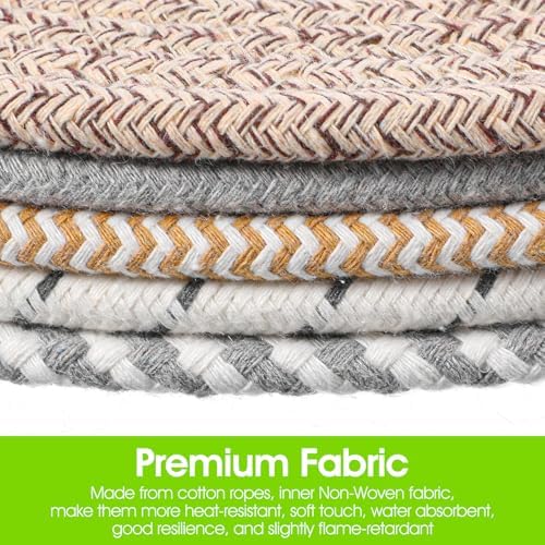 5 Pcs 10 Inch Trivets for Hot Dishes, Extra Large Thick Heat Resistant