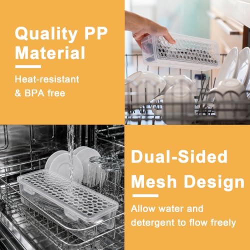 Dishwasher Basket for Small Items, Silverware Utensil Cutlery Holder