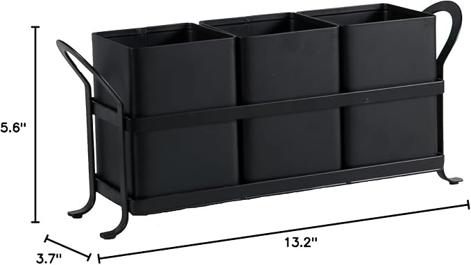 NelyBet Flatware, Kitchen Utensil & Silverware Caddy Organizer Bin Holder - Image 8