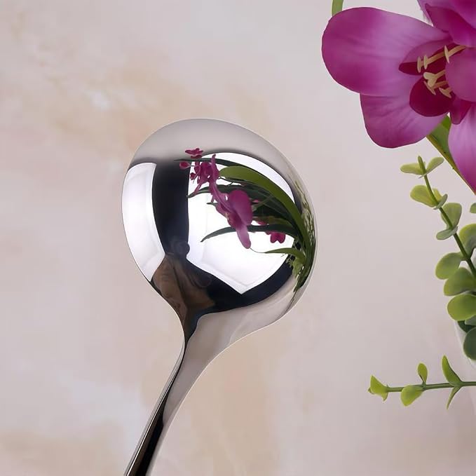 Small Ladle, Gravy Ladle, 7.9 Inch Sauce Ladles, 18/10 Stainless Steel Small - Image 4