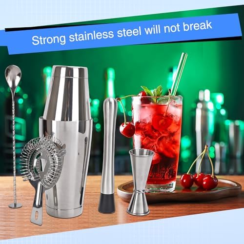 24 Pcs Shaker Set Stainless Steel Cocktail Drink 18 oz&28 oz Shaker