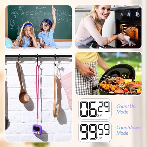 Leumoi 24 Pcs Digital Kitchen Timer