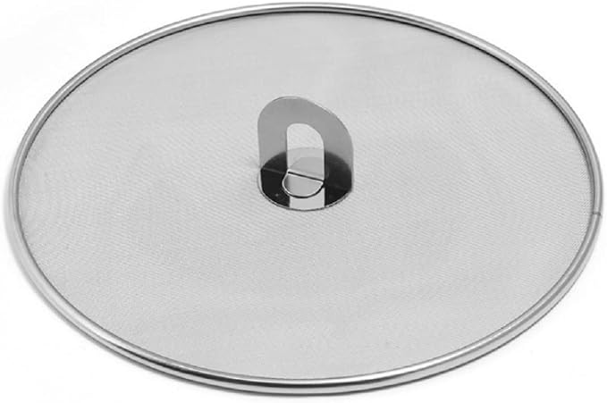 304 tainless Steel Splatter Screen Pan Lid by zmgmsmhendlessefforts