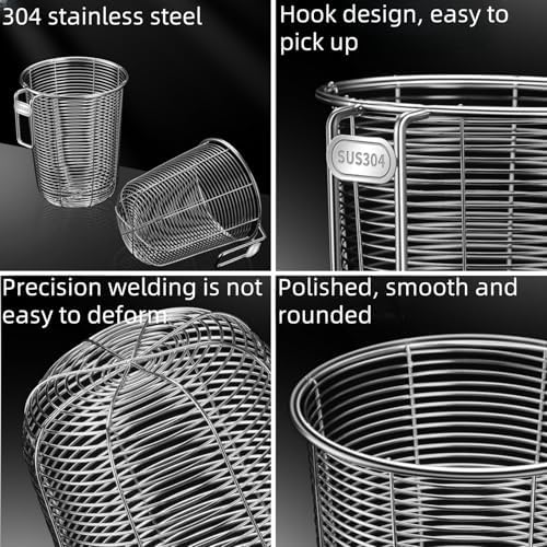 2Pcs 18/8 Stainless Steel Dishwasher Cutlery Basket Kitchen Chopstick