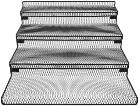BESPORTBLE Metal Spice Drawer Insert for Jars, Modern Black Storage