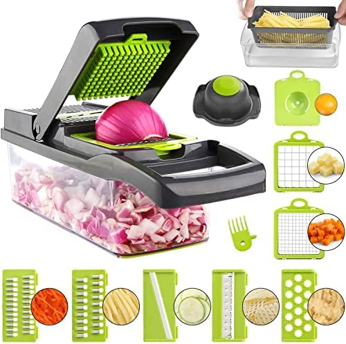 ADOV Vegetable Chopper with Container, Mandoline Slicer