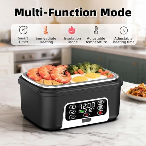 XL 6.3-Cups Cordless Electric Heated Lunch Box
