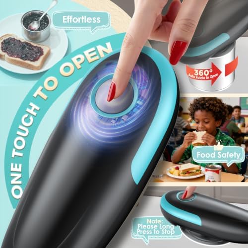 Electric Can Opener, One Touch Hands Free Automatic Can Opener for