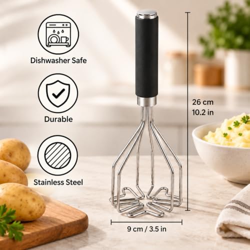 Stainless Steel Potato Masher Kitchen Tools for Potatoes, Veggies