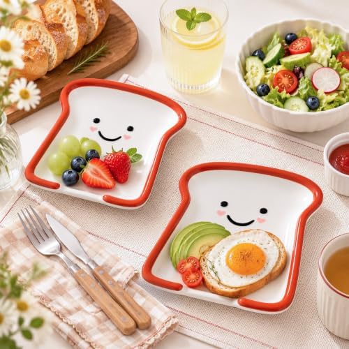 Meanplan 2pcs Ceramic Toast Spoon Rest for Stove Top 5.1'' Spoon