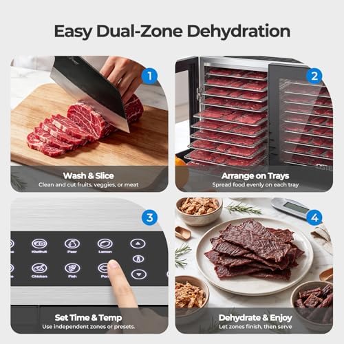OSTBA Food Dehydrator, 20 Trays, 1300W