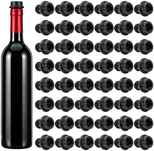 48 Pack Wine Stoppers Vacuum, Food Grade Silicone Wine Saver