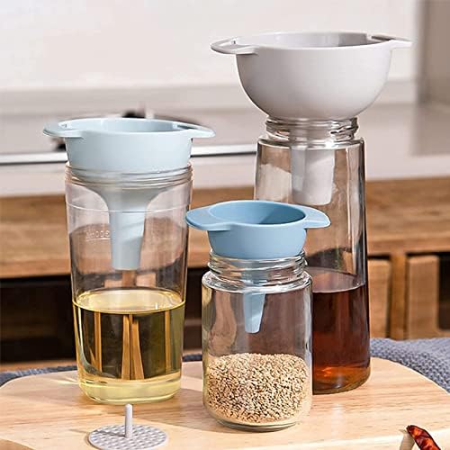 Kitchen Funnel Set, Food Grade Plastic Funnels with Detachable