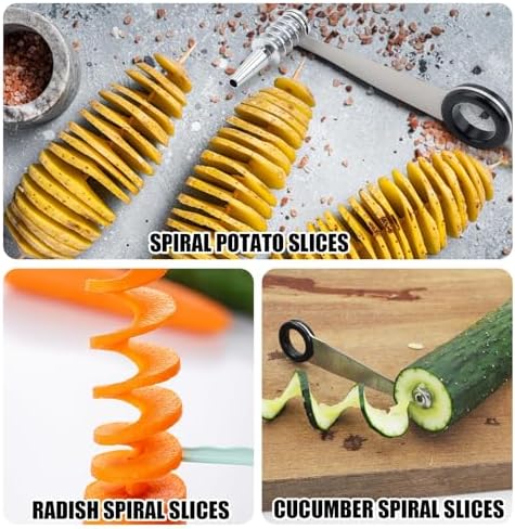 2-Pack Stainless Steel Spiral Vegetable Cutters
