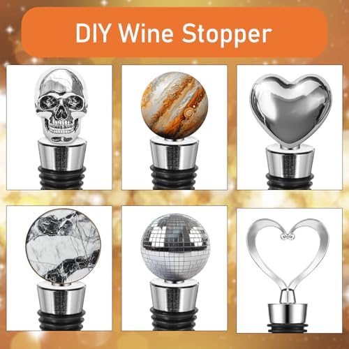WLLHYF 50 PCS Wine Stopper Reusable Decorative Bottle Stoppers Vacuum
