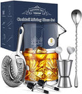 Cocktail Mixing Glass, veecom 18oz Crystal Mixing Glass Bartender Kit