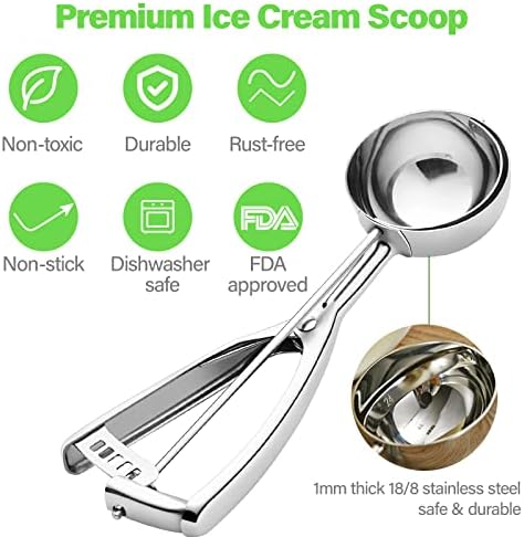 Medium Cookie Scoop for Baking, 2.8 Tablespoons/ 42 ml/ 1.4 oz Ball