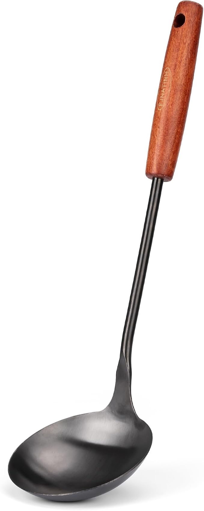 FJNATINH Soup Ladle, Food Grade 304 Stainless Steel Ladle, Large Metal Ladel by HOMEKITCHENTOOL
