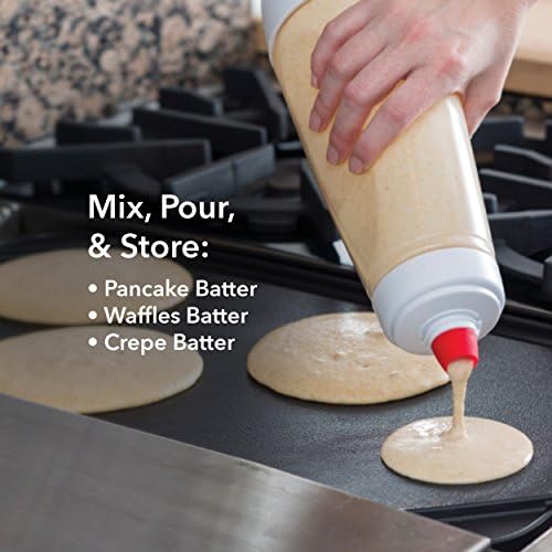 Whiskware Pancake Batter Mixer, 4 Cups, Mint