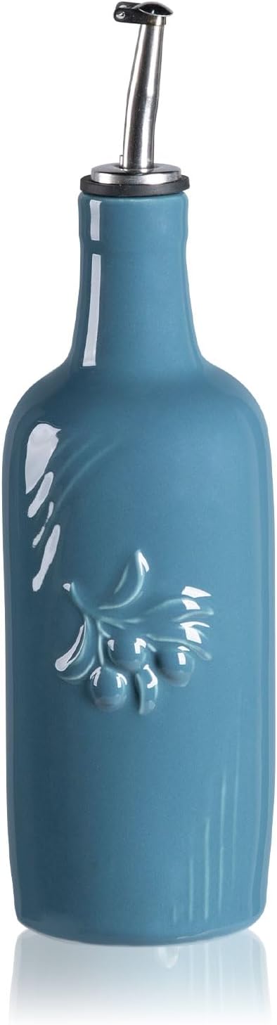 Sweejar Ceramic Olive Oil Dispenser Bottle, 17 FLOZ Oil Bottle by Sweejarco1949