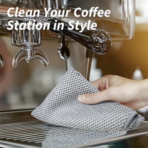 Barista Towels 6 Pack, Espresso Machine Accessories, 12"x12"