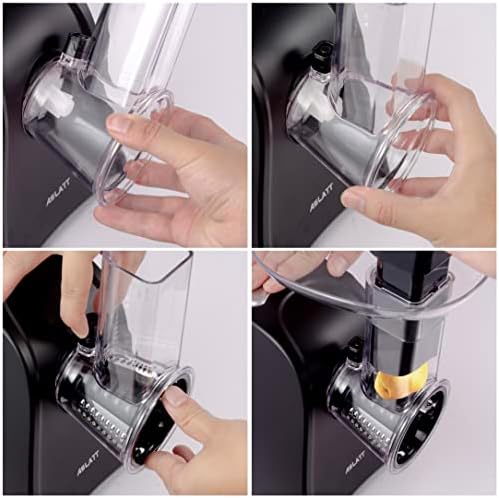 Electric Cheese Grater and Slicer with 5 Attachments