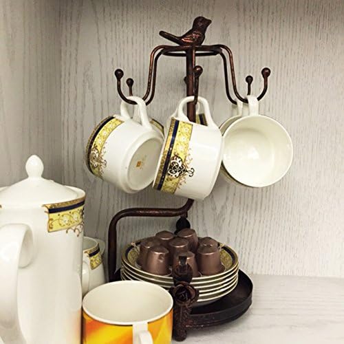 Creation Core Vintage Bronze Iron Coffee Cup Holder Storage Premium