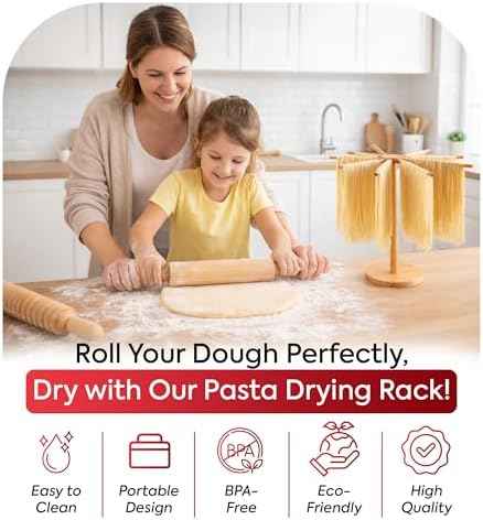 Pasta Making Tools Set 14 PCS, Pasta Maker Kit with Drying Rack