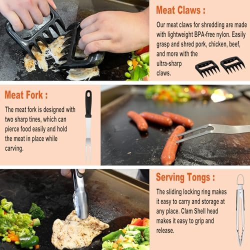 N NOBLE FAMILY 38PCS Griddle Accessories Kit