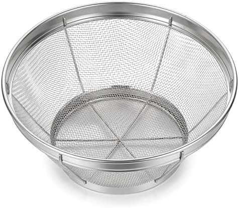 Rice Strainer Fine Mesh, Stainless Steel Colander Fine Mesh Strainer